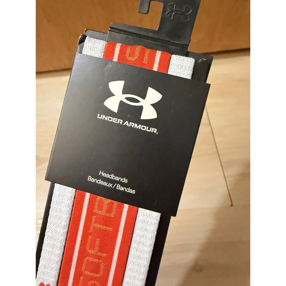 Under Armour Women's Softball Headbands White/Red OSFM New In Package
